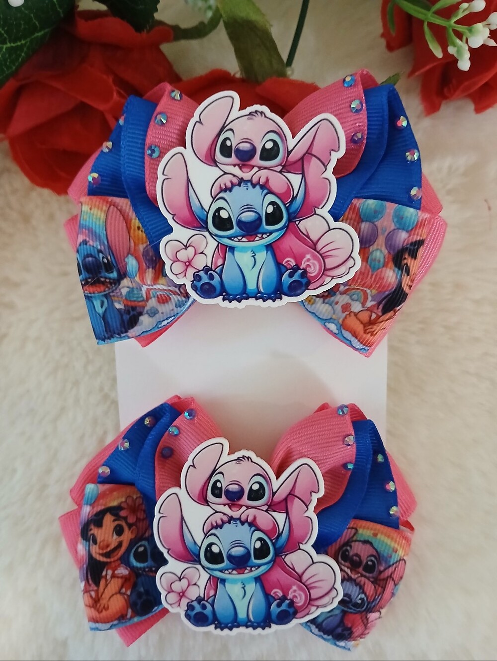 Hair Bows Set Stitch
